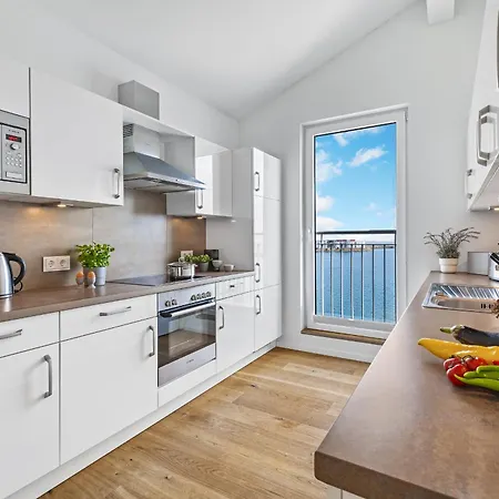 Апартаменты Ocean King- Penthouse, Ostseeblick, Balkon, Kamin